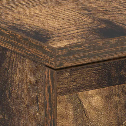 Smoked Oak Bedside Cabinet 38x35x56 cm - Stylish Engineered Wood