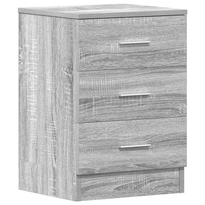 Grey Sonoma Bedside Cabinet 38x35x56 cm - Engineered Wood