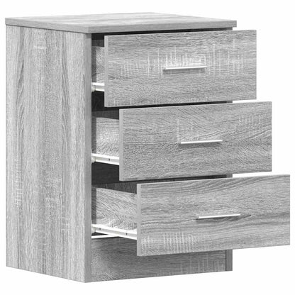 Grey Sonoma Bedside Cabinet 38x35x56 cm - Engineered Wood
