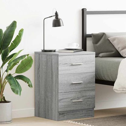 Grey Sonoma Bedside Cabinet 38x35x56 cm - Engineered Wood
