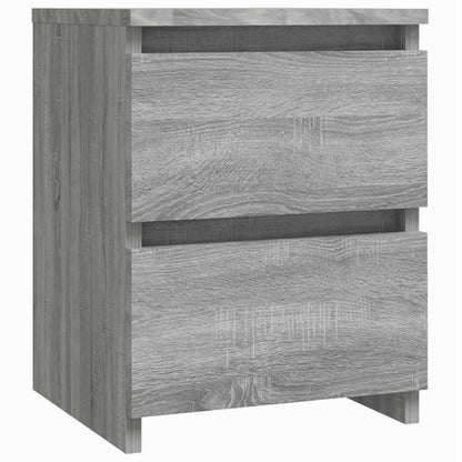 Grey Sonoma Bedside Cabinet 30x30x40 cm - Engineered Wood