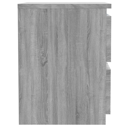 Grey Sonoma Bedside Cabinet 30x30x40 cm - Engineered Wood