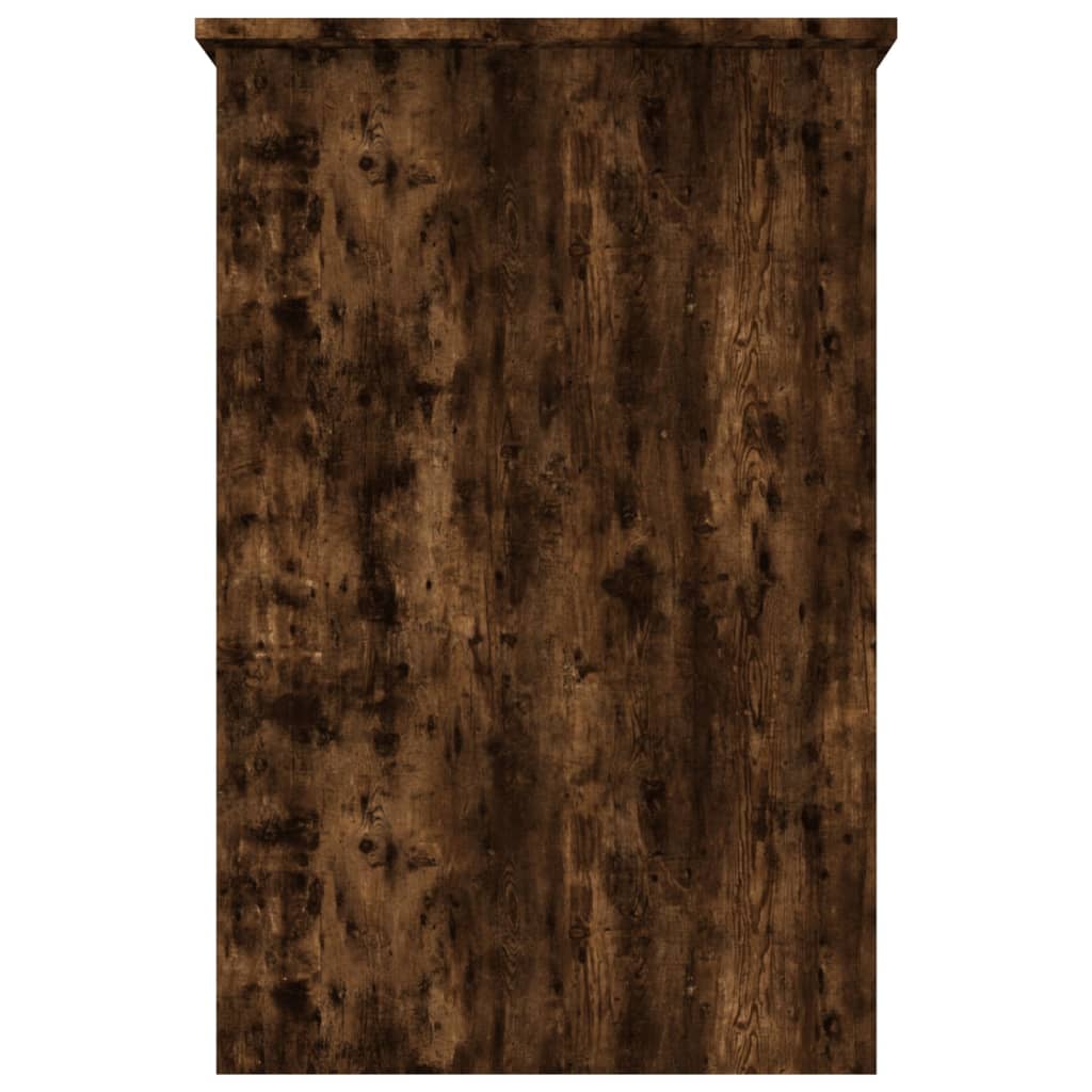 Elegant Smoked Oak Desk, 100x50x76 cm, Engineered Wood