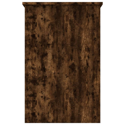 Elegant Smoked Oak Desk, 100x50x76 cm, Engineered Wood