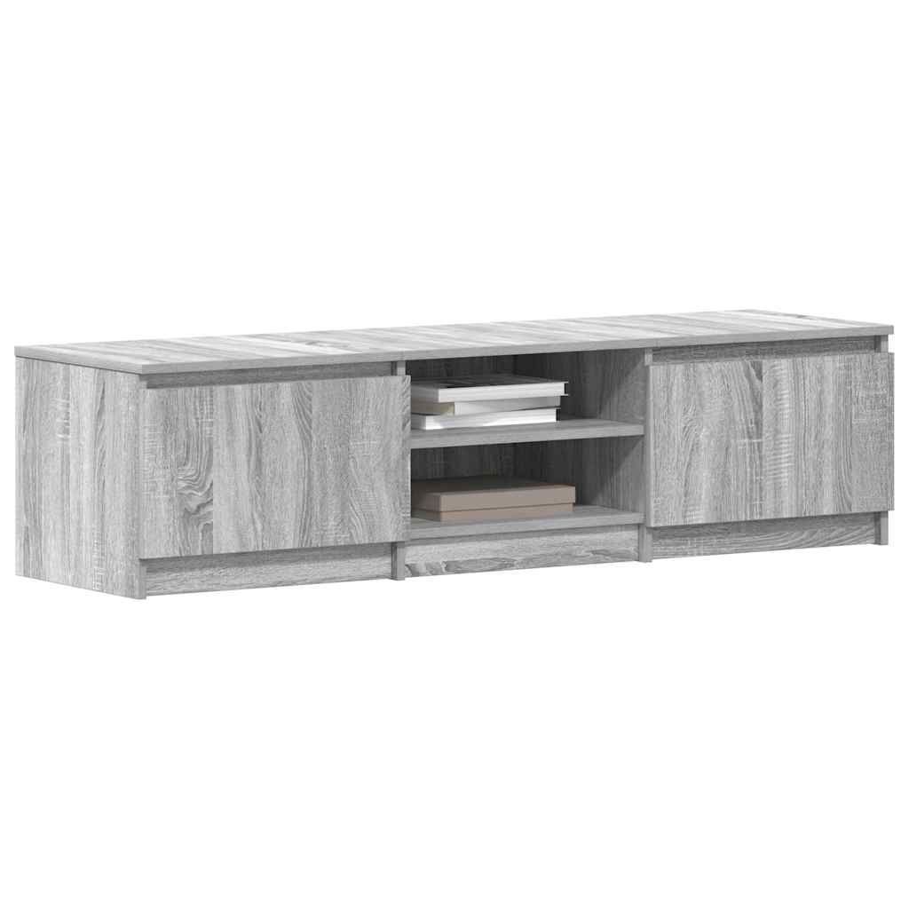 TV Cabinet Grey Sonoma 140x40x35.5 cm Engineered Wood