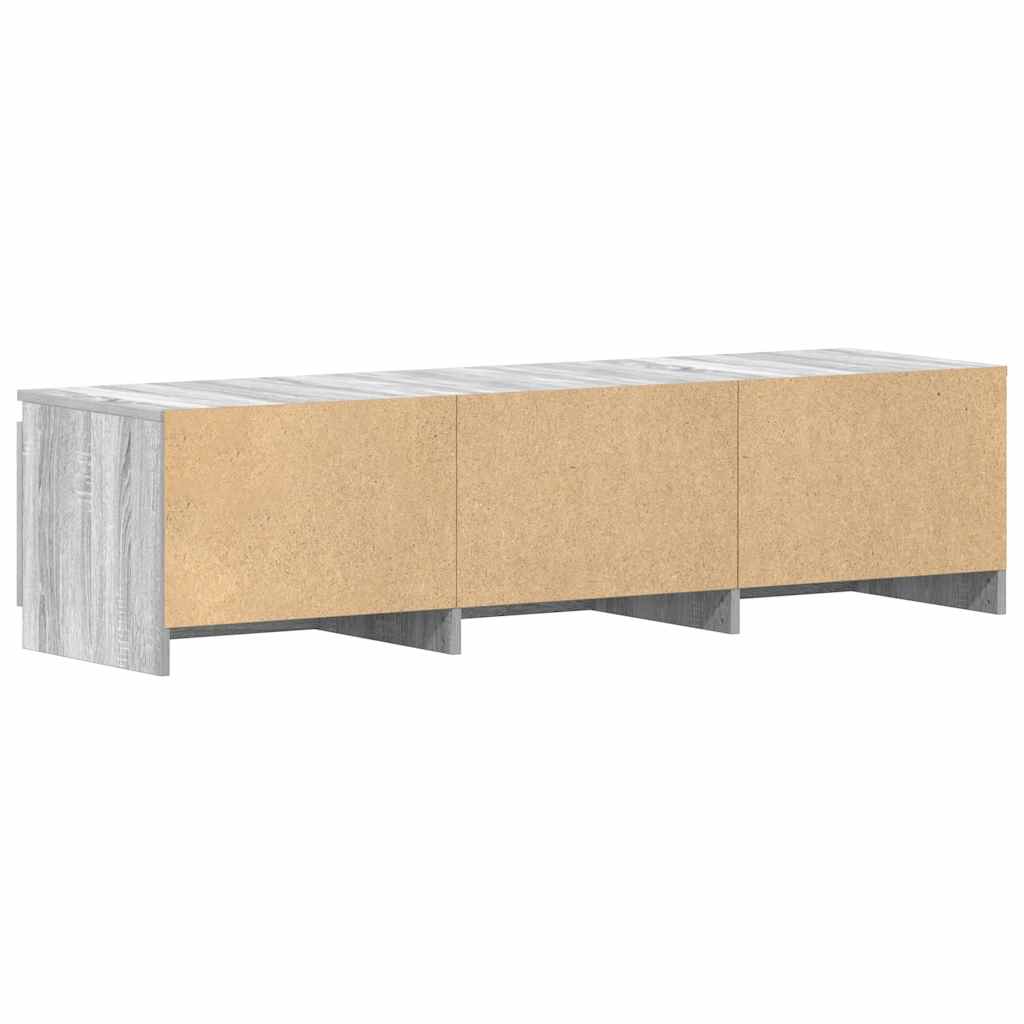 TV Cabinet Grey Sonoma 140x40x35.5 cm Engineered Wood