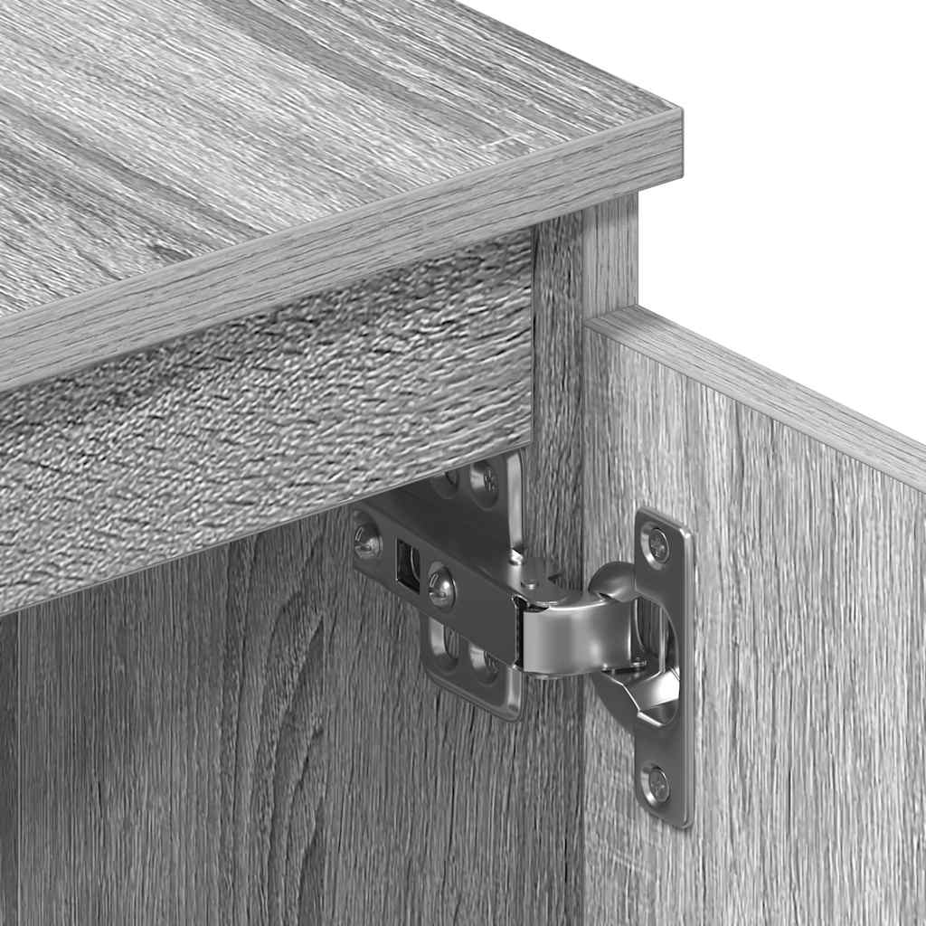 TV Cabinet Grey Sonoma 140x40x35.5 cm Engineered Wood