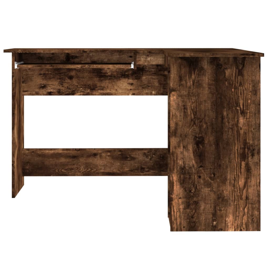 Smoked Oak Corner Desk 120x140x75 cm - Engineered Wood