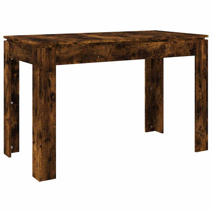 Elegant Smoked Oak Dining Table 120x60x76 cm - Engineered Wood