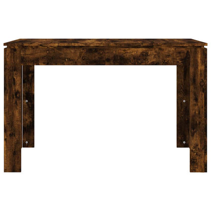 Elegant Smoked Oak Dining Table 120x60x76 cm - Engineered Wood