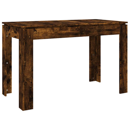 Elegant Smoked Oak Dining Table 120x60x76 cm - Engineered Wood
