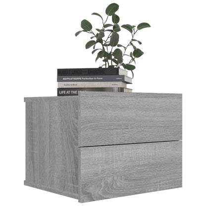 Grey Sonoma Bedside Cabinets 2 Pcs, 40x30x30 cm, Engineered Wood