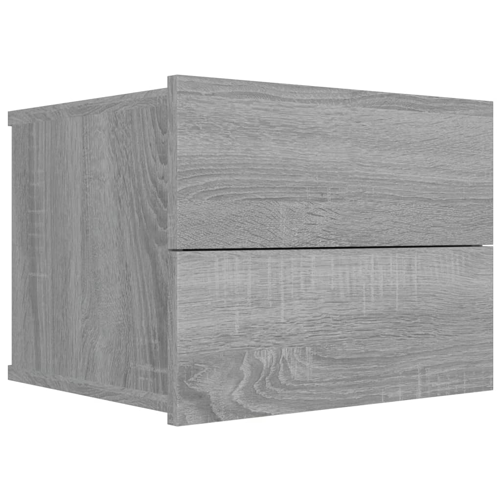 Grey Sonoma Bedside Cabinets 2 Pcs, 40x30x30 cm, Engineered Wood