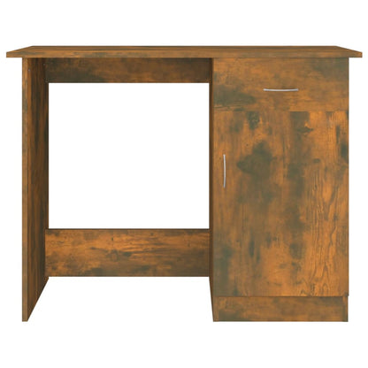 Smoked Oak Desk 100x50x76 cm - Engineered Wood Finish
