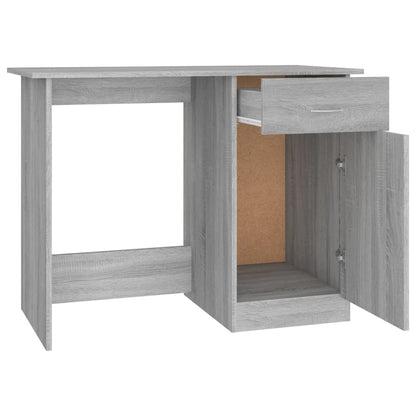 Stylish Grey Sonoma Desk 100x50x76 cm - Engineered Wood