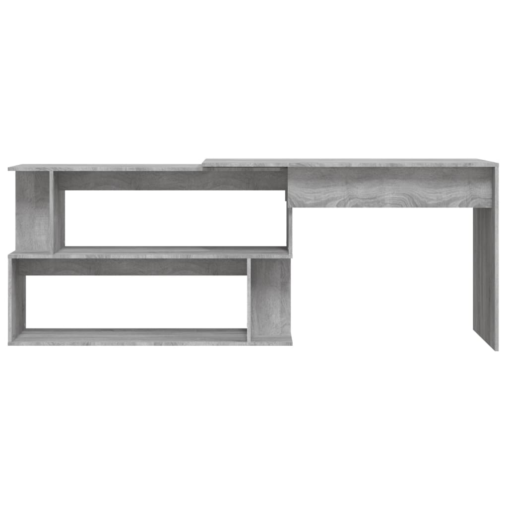 Grey Sonoma Corner Desk, 200x50x76 cm, Engineered Wood