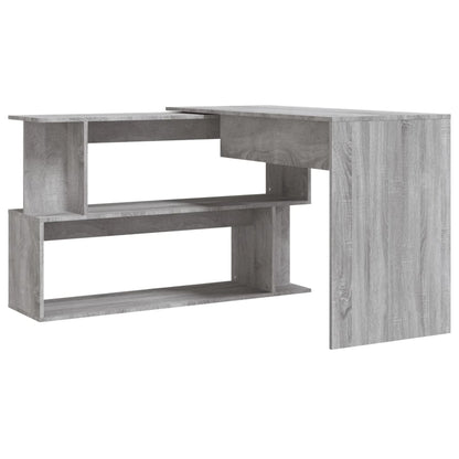Grey Sonoma Corner Desk, 200x50x76 cm, Engineered Wood