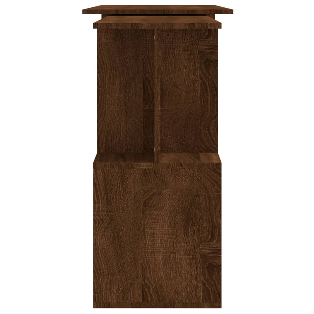 Brown Oak Corner Desk 200x50x76 cm - Engineered Wood