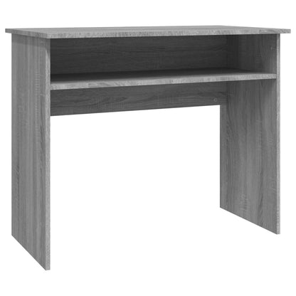 Compact Desk Grey Sonoma 90x50x74cm, Engineered Wood Finish