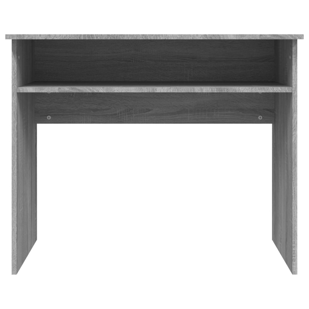 Compact Desk Grey Sonoma 90x50x74cm, Engineered Wood Finish