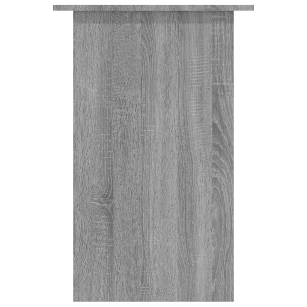 Compact Desk Grey Sonoma 90x50x74cm, Engineered Wood Finish
