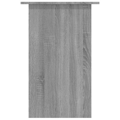 Compact Desk Grey Sonoma 90x50x74cm, Engineered Wood Finish