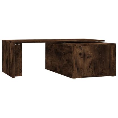 Coffee Table Smoked Oak 150x50x35 cm Engineered Wood
