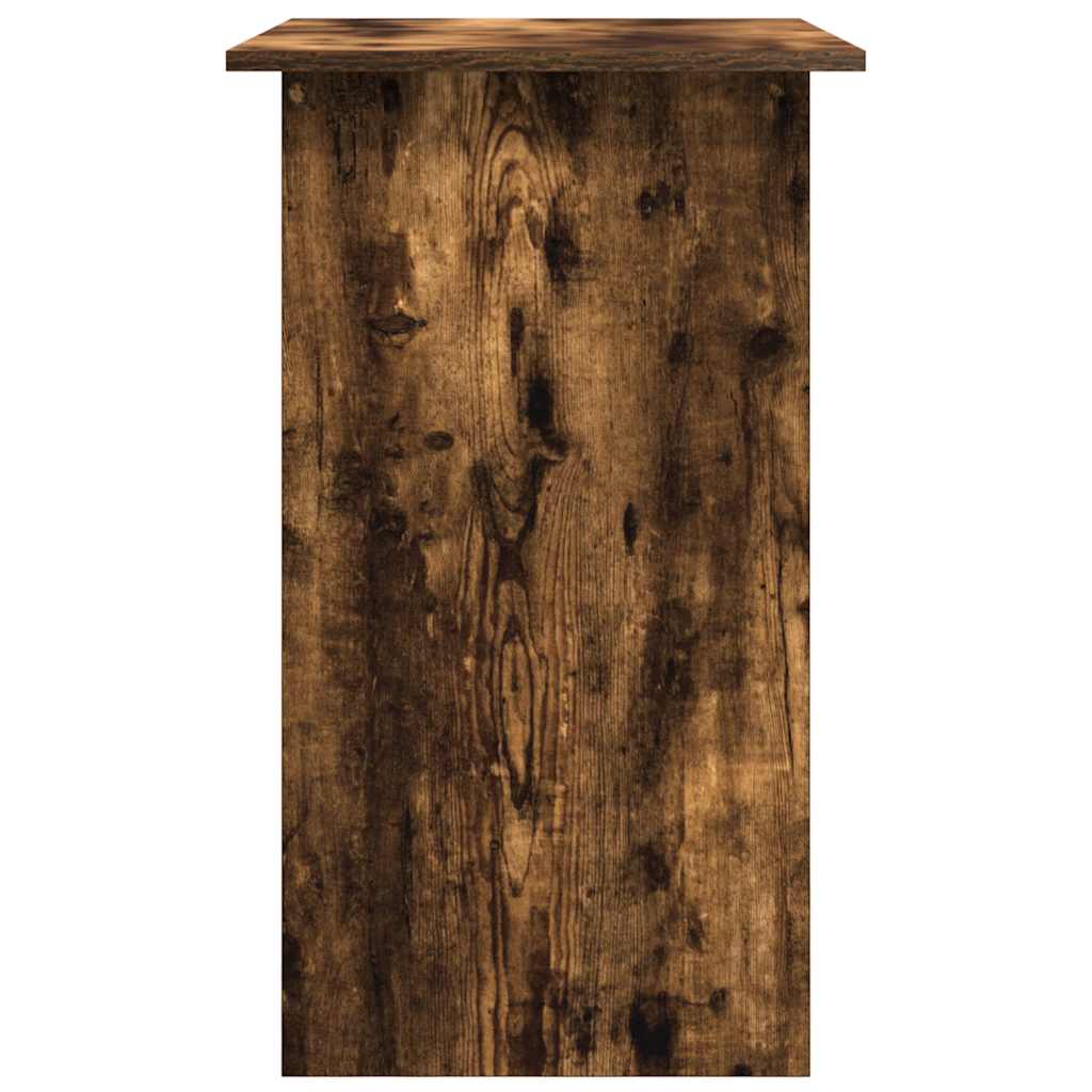 Compact Smoked Oak Desk, 80x45x74 cm, Engineered Wood