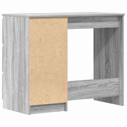 Grey Sonoma Desk 90x45x76 cm - Engineered Wood Office Solution
