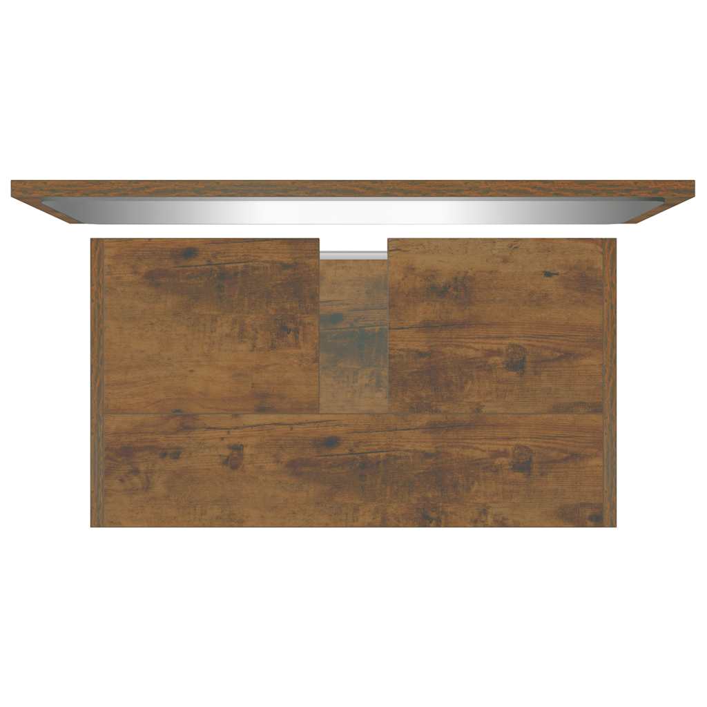 Smoked Oak Engineered Wood Bathroom Furniture Set