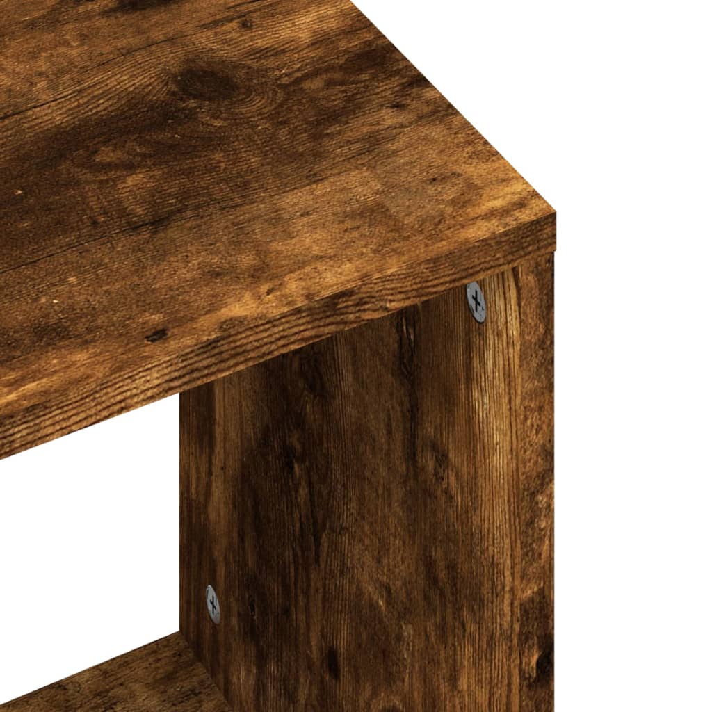 Nesting Coffee Tables 2 pcs Smoked Oak Engineered Wood