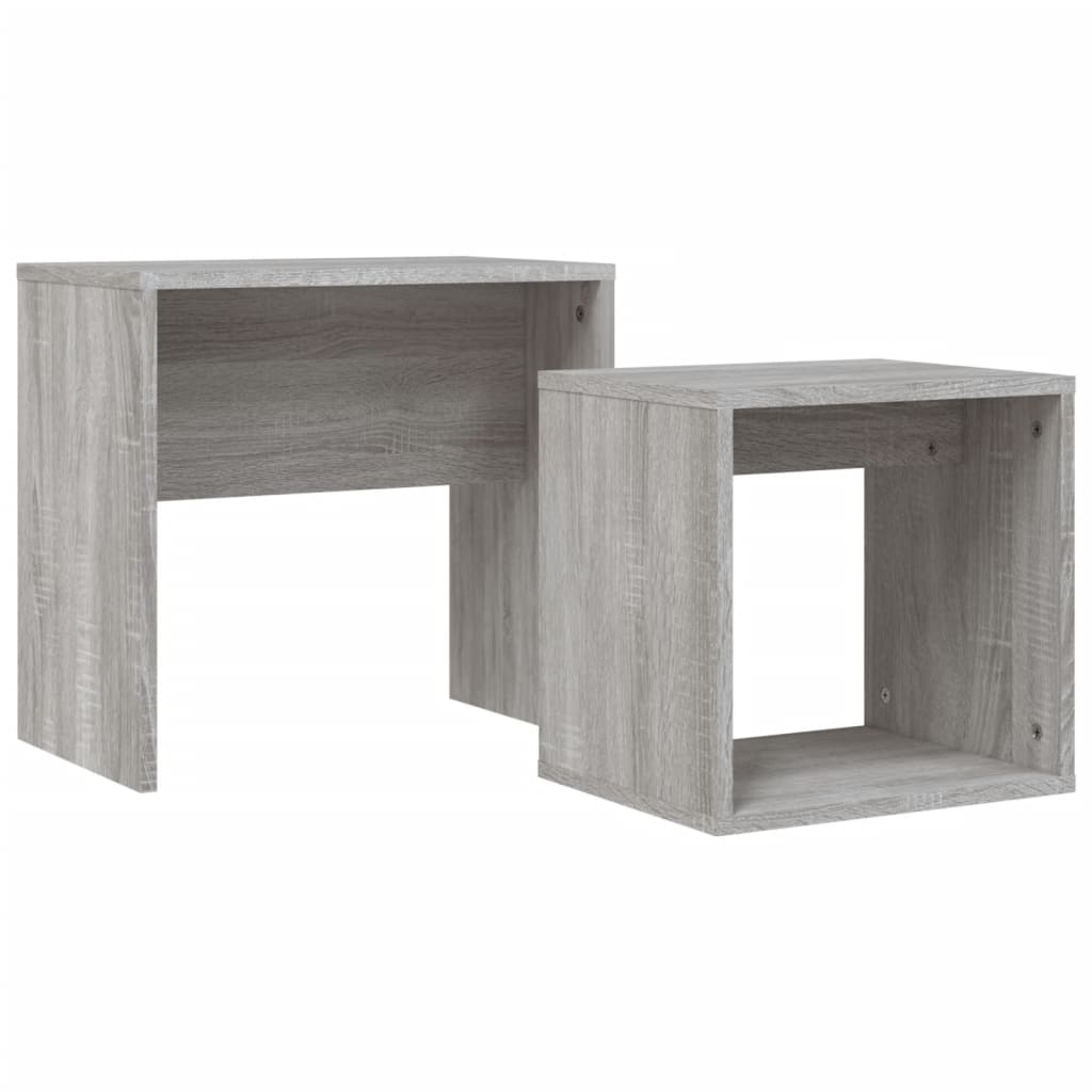 Nesting Coffee Tables 2 pcs Grey Sonoma Engineered Wood