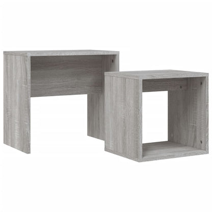 Nesting Coffee Tables 2 pcs Grey Sonoma Engineered Wood