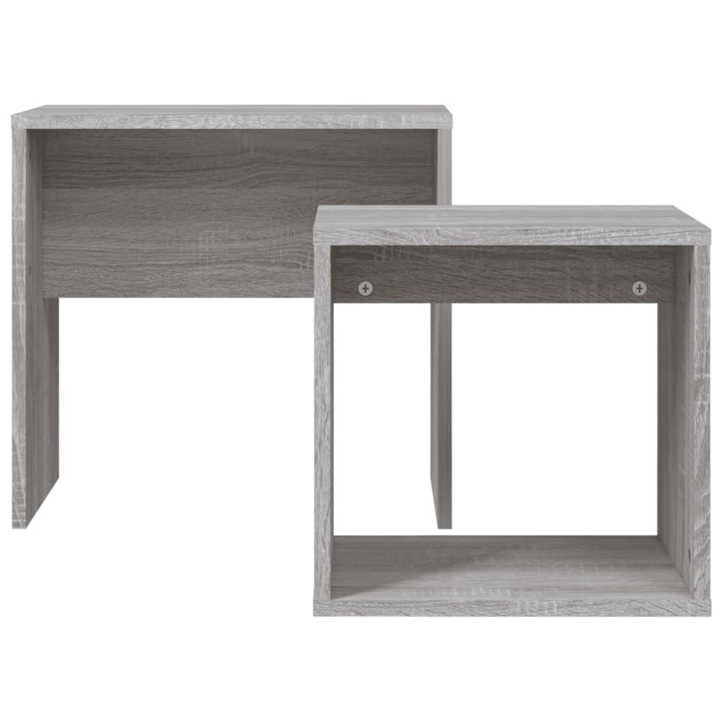 Nesting Coffee Tables 2 pcs Grey Sonoma Engineered Wood