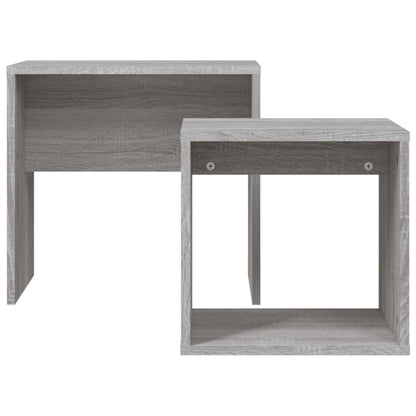 Nesting Coffee Tables 2 pcs Grey Sonoma Engineered Wood