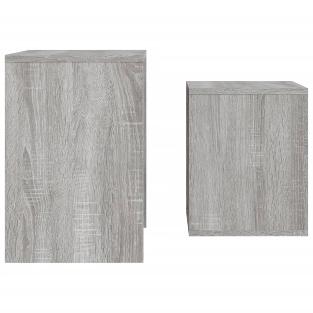 Nesting Coffee Tables 2 pcs Grey Sonoma Engineered Wood