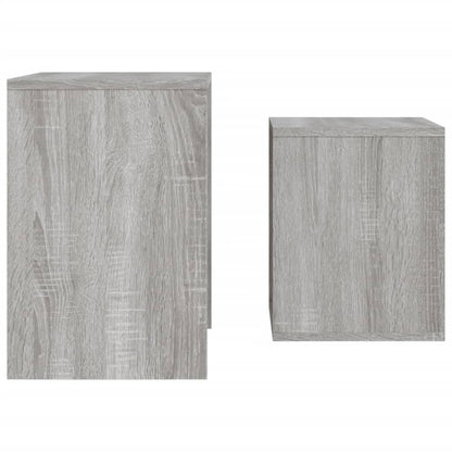 Nesting Coffee Tables 2 pcs Grey Sonoma Engineered Wood