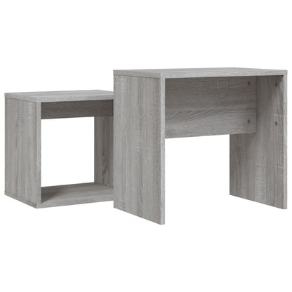 Nesting Coffee Tables 2 pcs Grey Sonoma Engineered Wood