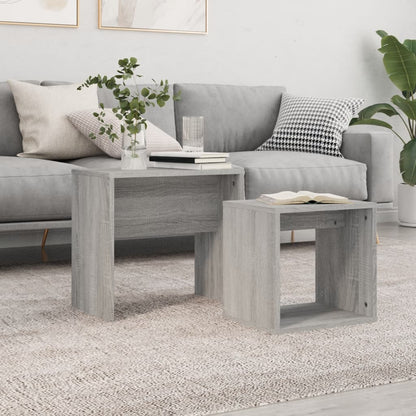 Nesting Coffee Tables 2 pcs Grey Sonoma Engineered Wood