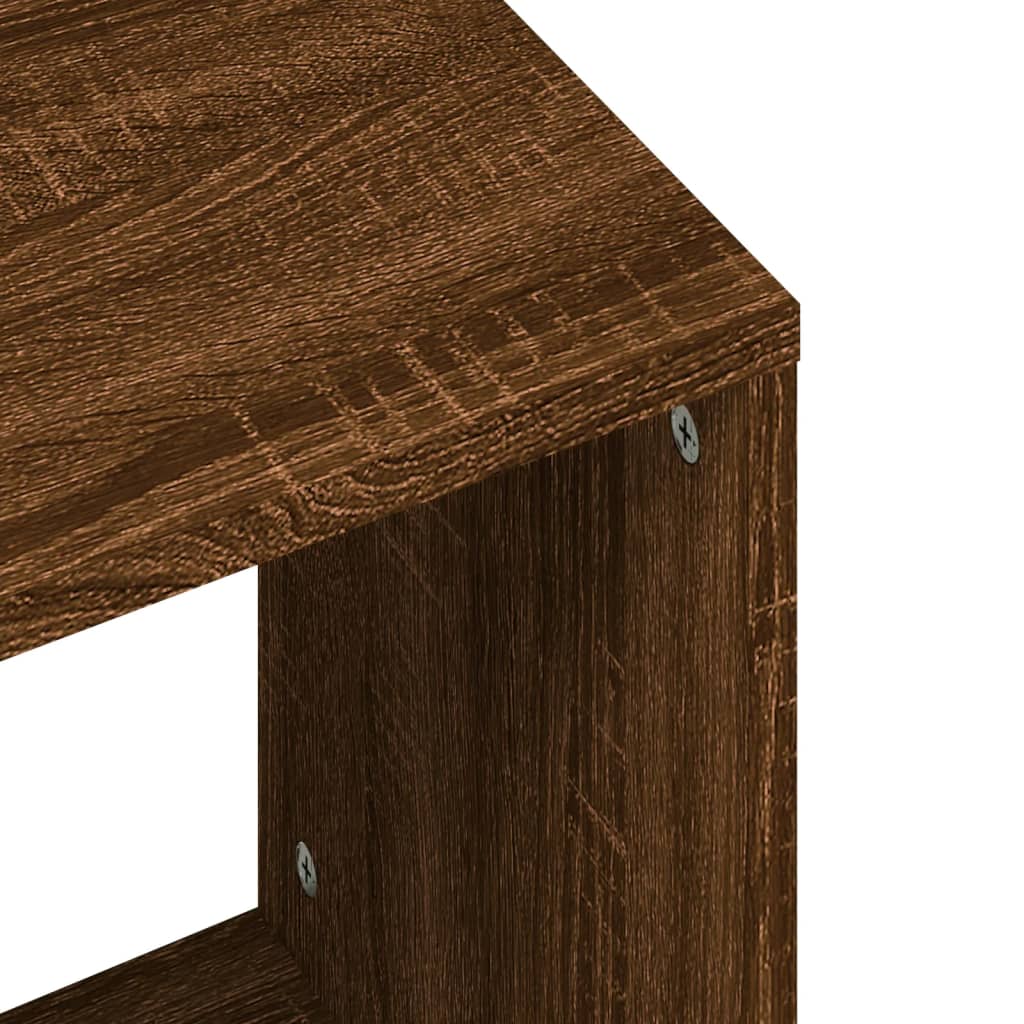 Nesting Coffee Tables 2 pcs Brown Oak Engineered Wood