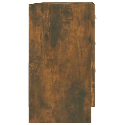 Smoked Oak Engineered Wood Sink Cabinet 63x30x54 cm