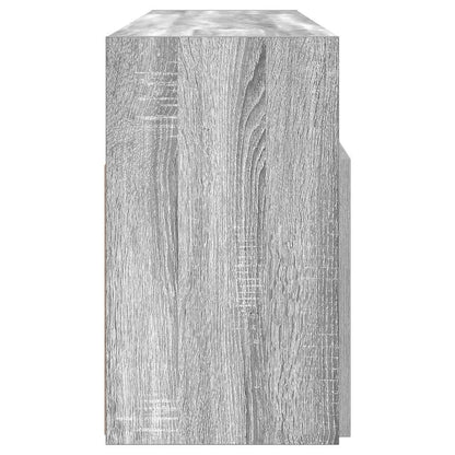 TV Cabinet with LED Lights Grey Sonoma 120x30x50 cm