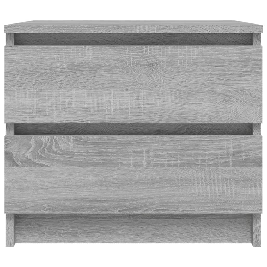 Grey Sonoma Engineered Wood Bed Cabinets 2pcs – 50x39x43.5 cm