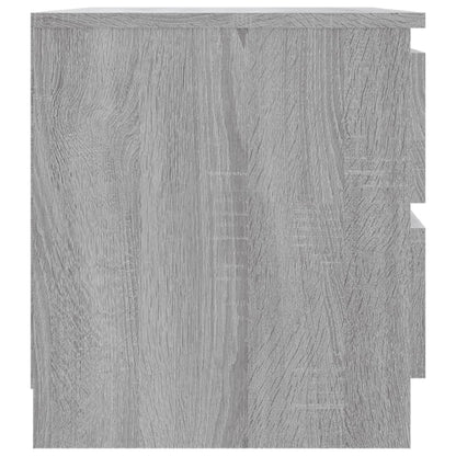 Grey Sonoma Engineered Wood Bed Cabinets 2pcs – 50x39x43.5 cm