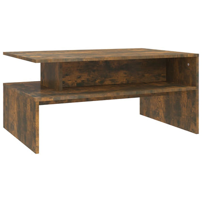Coffee Table Smoked Oak 90x60x42,5 cm Engineered Wood