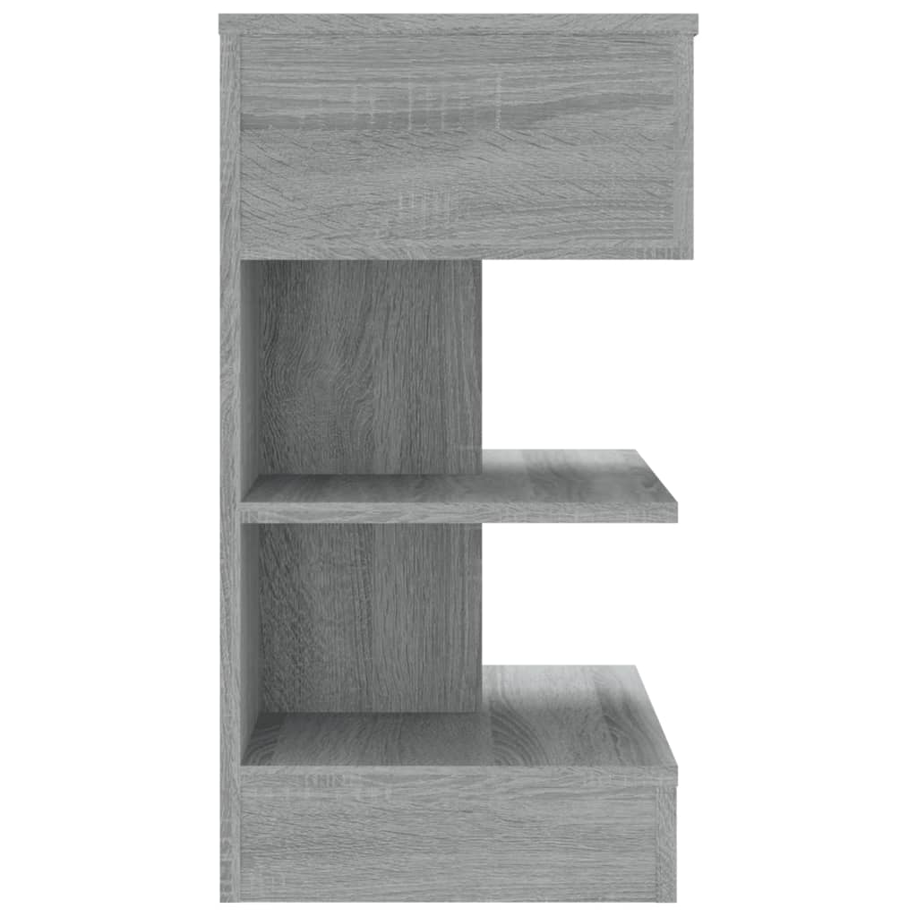 Grey Sonoma Bedside Cabinets 2 Pcs - Engineered Wood, 40x35x65 cm