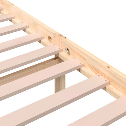 Bed Frame without Mattress Solid Wood 160x200 cm