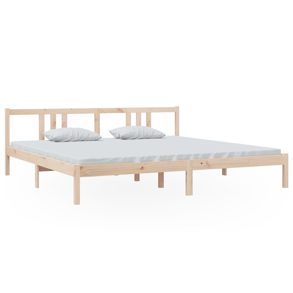 Bed Frame without Mattress Solid Wood 200x200 cm