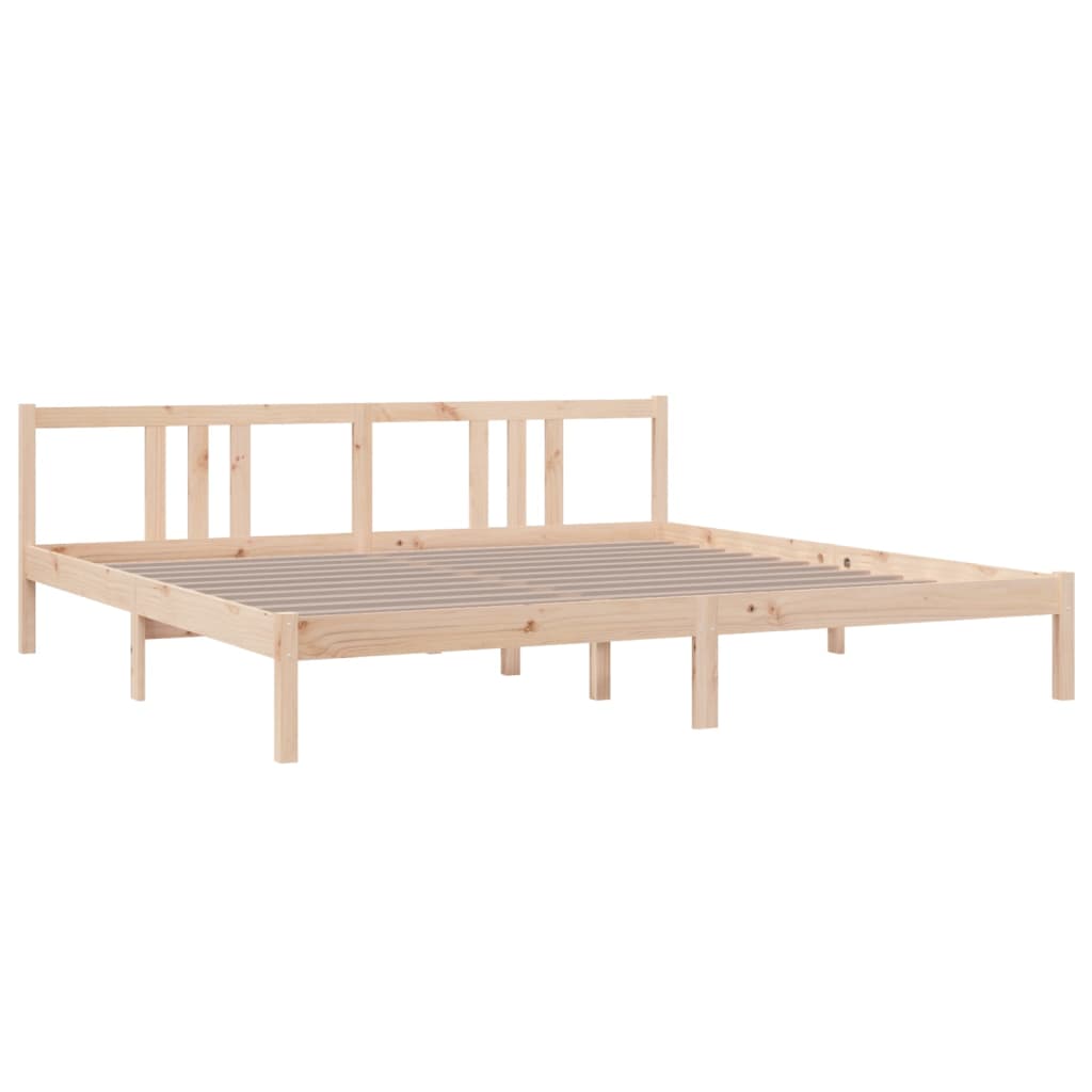 Bed Frame without Mattress Solid Wood 200x200 cm