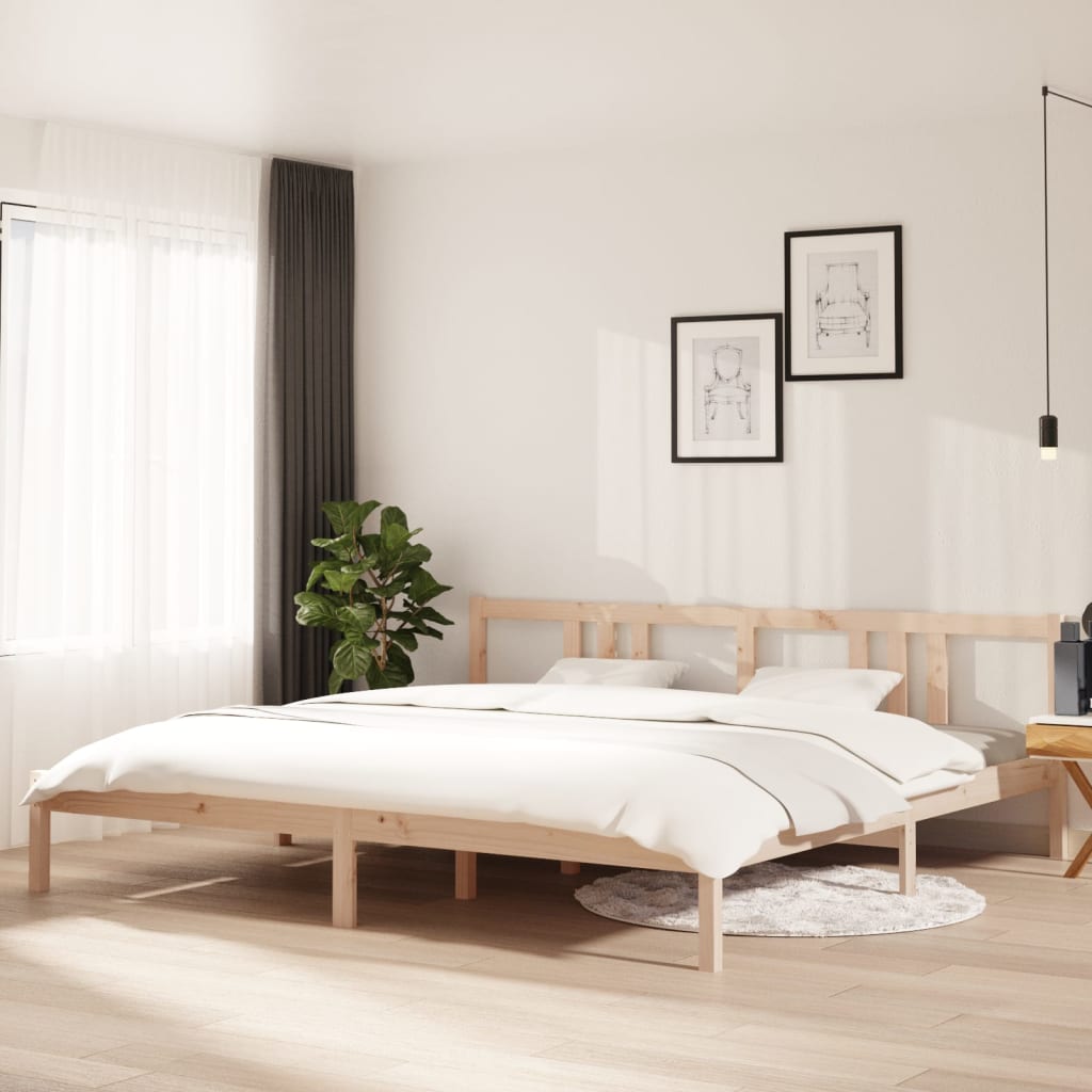 Bed Frame without Mattress Solid Wood 200x200 cm